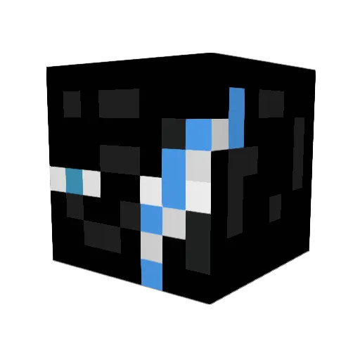 Diander Minecraft avatar head, 3D render