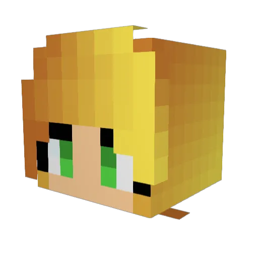 Dianne24917 Minecraft avatar head, 3D render