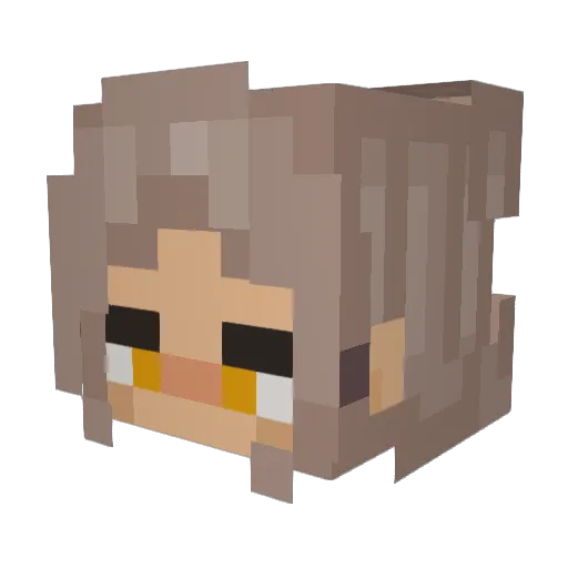 DiantaMi Minecraft avatar head, 3D render