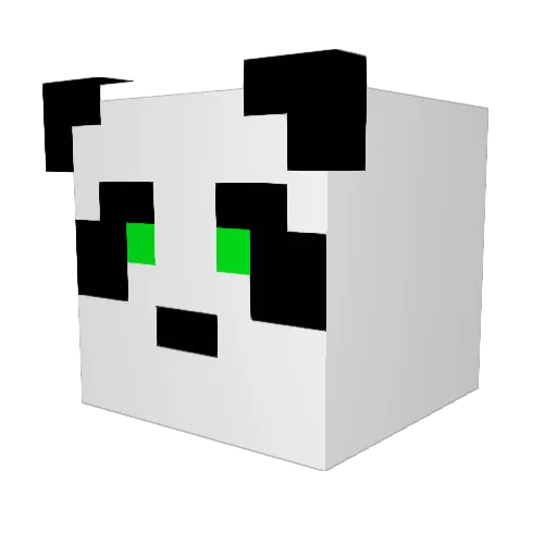 Diarium Minecraft avatar head, 3D render
