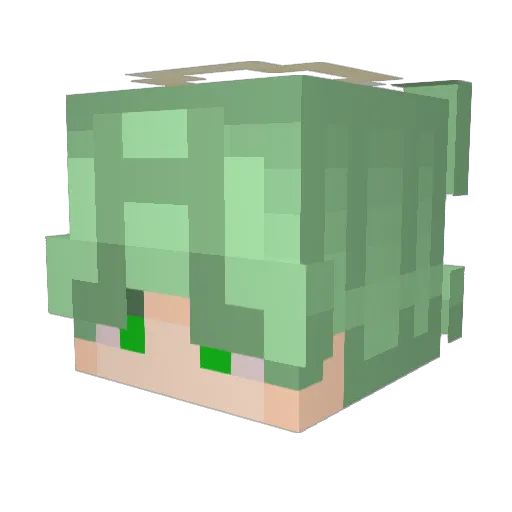Diart3s Minecraft avatar head, 3D render