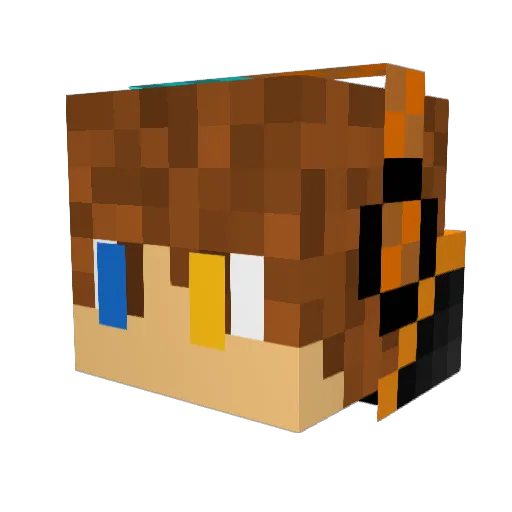 Diasuhn Minecraft avatar head, 3D render