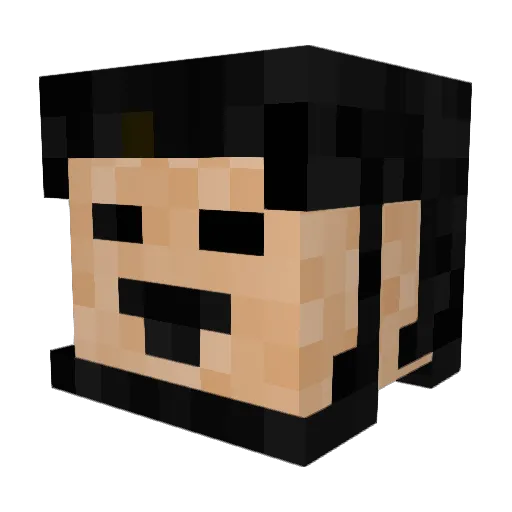 Diathen Minecraft avatar head, 3D render