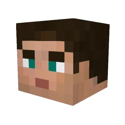 Diavid Minecraft avatar head, 3D render