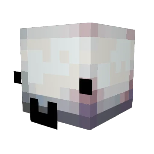 DiavoIo Minecraft avatar head, 3D render