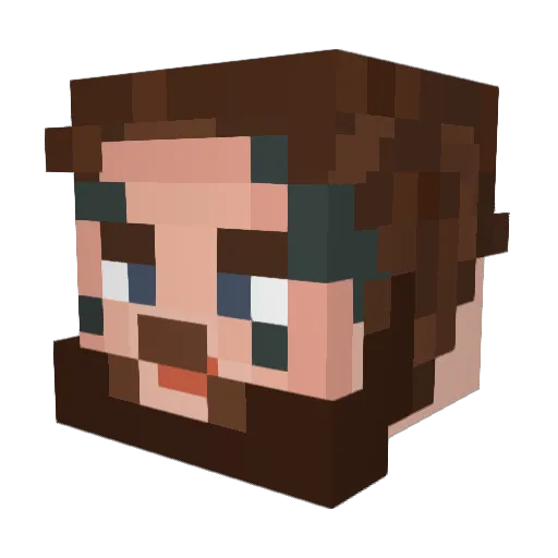 Diavolo194 Minecraft avatar head, 3D render