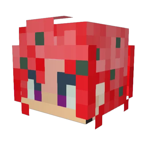 Diavolo22 Minecraft avatar head, 3D render