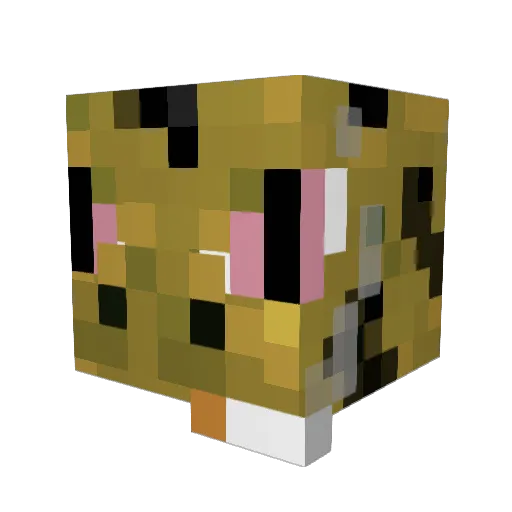 Diavolooi Minecraft avatar head, 3D render