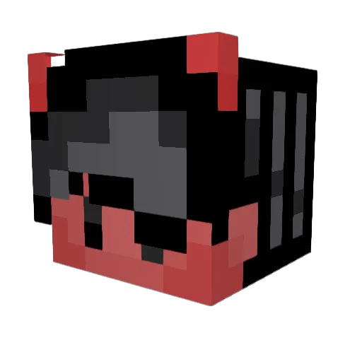 Diaxu1 Minecraft avatar head, 3D render