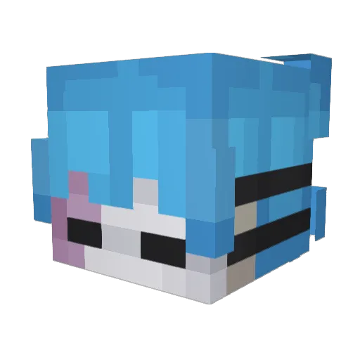 DiazonD Minecraft avatar head, 3D render