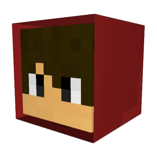 Diazwxz Minecraft avatar head, 3D render