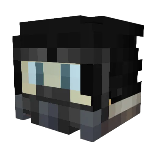 Dibbidus Minecraft avatar head, 3D render