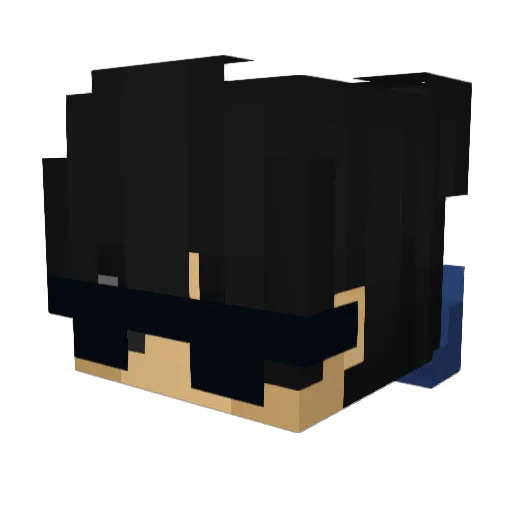 Dibujpro Minecraft avatar head, 3D render