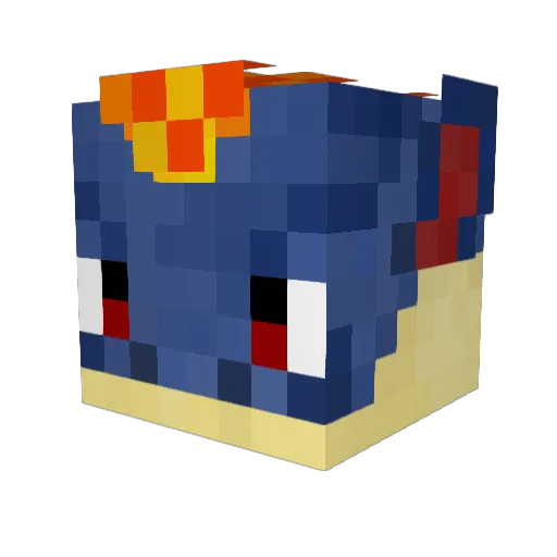 Dic3_LP Minecraft avatar head, 3D render