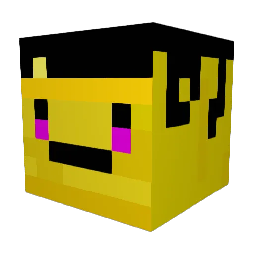 DicSnickel Minecraft avatar head, 3D render