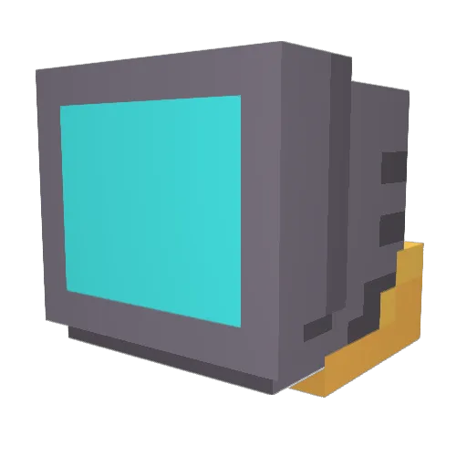 DicTory Minecraft avatar head, 3D render