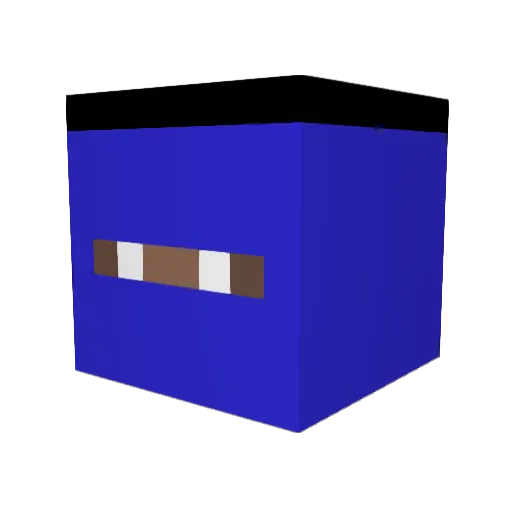 Dicaru007 Minecraft avatar head, 3D render