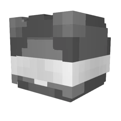 Dice4777 Minecraft avatar head, 3D render