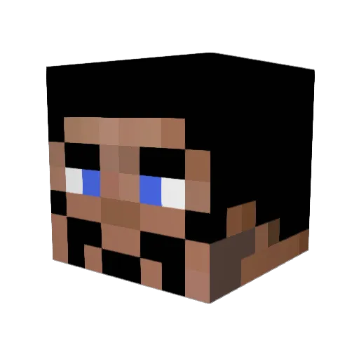 DiceMaster360 Minecraft avatar head, 3D render