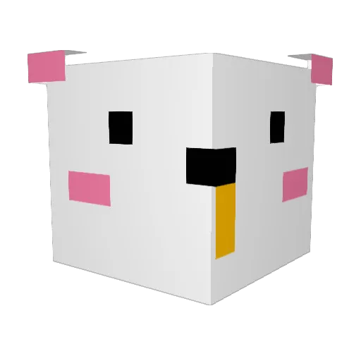 Dice_0626 Minecraft avatar head, 3D render