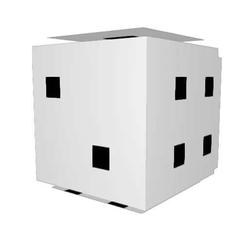 Dice_Roulette Minecraft avatar head, 3D render