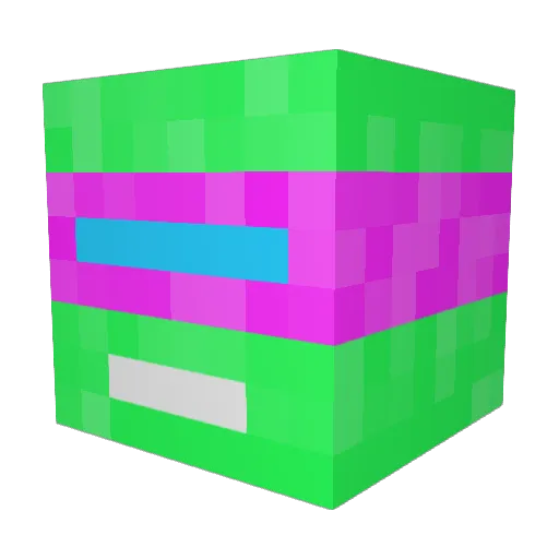 DicedPotathoe Minecraft avatar head, 3D render
