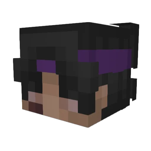 DiceloZticma Minecraft avatar head, 3D render