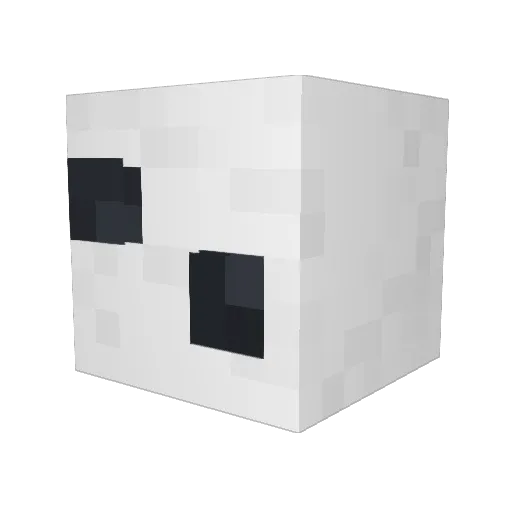 DiceyDan Minecraft avatar head, 3D render