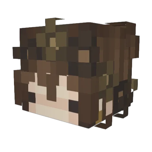 DiceySnikey Minecraft avatar head, 3D render