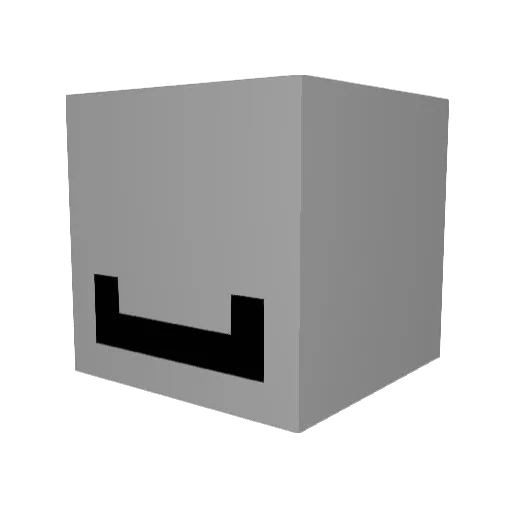 Dici0 Minecraft avatar head, 3D render