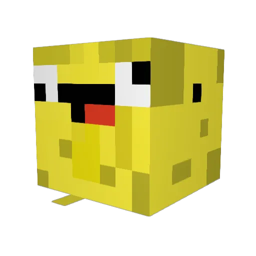 DickObliterator Minecraft avatar head, 3D render
