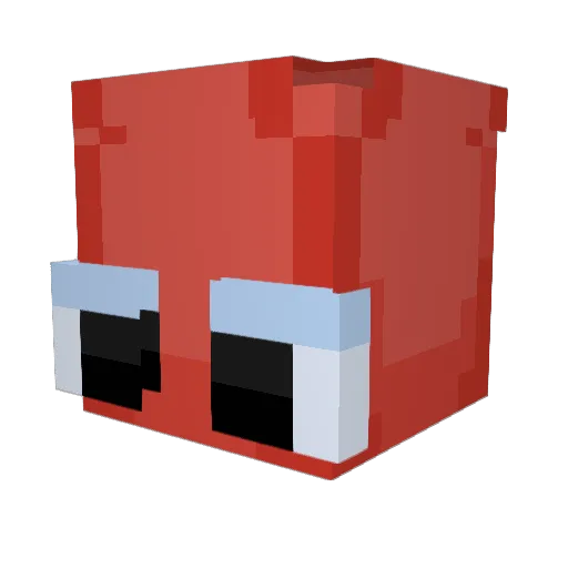 DickeWurst258 Minecraft avatar head, 3D render