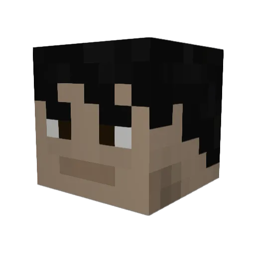 DickerJoe Minecraft avatar head, 3D render