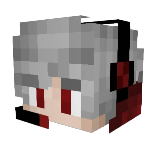 DicraK_999 Minecraft avatar head, 3D render
