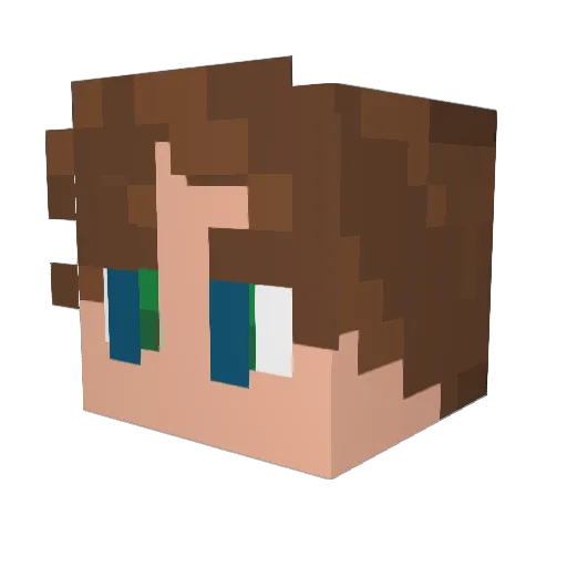 DictatorMonkey Minecraft avatar head, 3D render