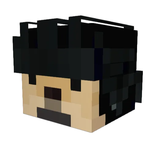 Dictator_Doggo Minecraft avatar head, 3D render