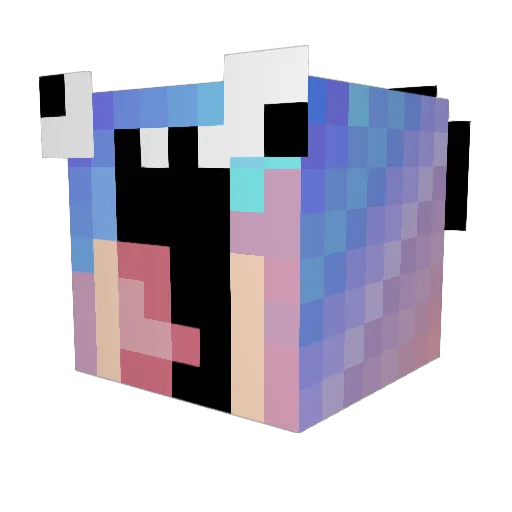 Dicus_Maximus Minecraft avatar head, 3D render