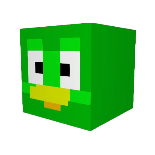 DidYouDoUrLesson Minecraft avatar head, 3D render