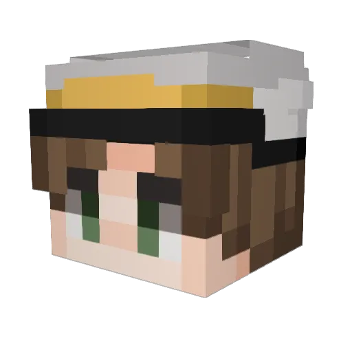 Didag Minecraft avatar head, 3D render