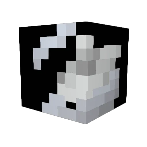 Diddemann Minecraft avatar head, 3D render