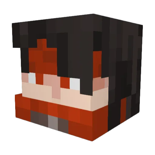DiddleGooses Minecraft avatar head, 3D render