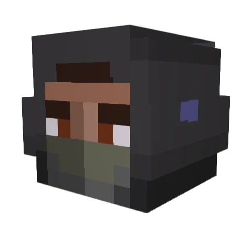 DiddlyDee56 Minecraft avatar head, 3D render