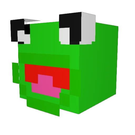 Diddmeisterr Minecraft avatar head, 3D render