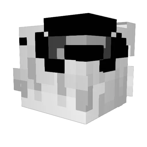 DiddyMubeen Minecraft avatar head, 3D render