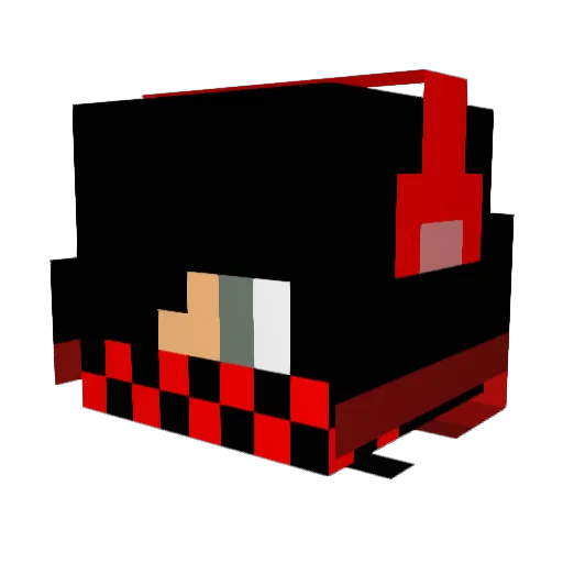 Didioak Minecraft avatar head, 3D render