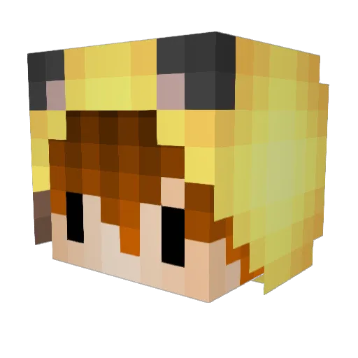 Didleeevv Minecraft avatar head, 3D render
