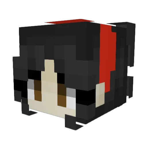 Dido48 Minecraft avatar head, 3D render
