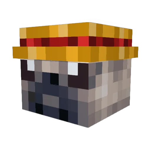 Didonezin Minecraft avatar head, 3D render