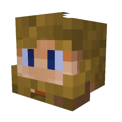 DidrikNL Minecraft avatar head, 3D render