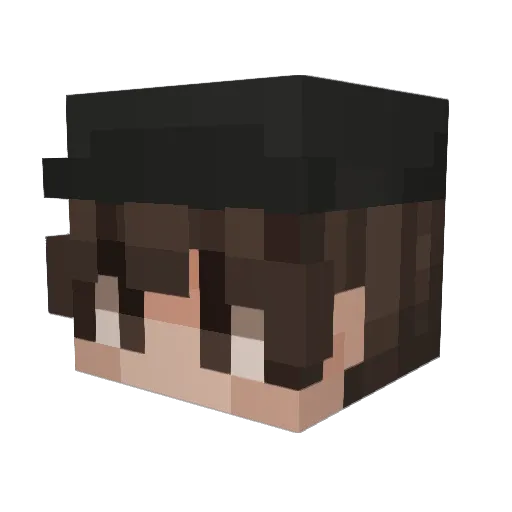 Didrk Minecraft avatar head, 3D render